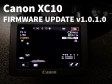 Canon XC10 Firmware Update v1.0.1.0 available