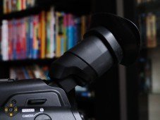 Canon C300MkII Review: OLED Viewfinder tilted